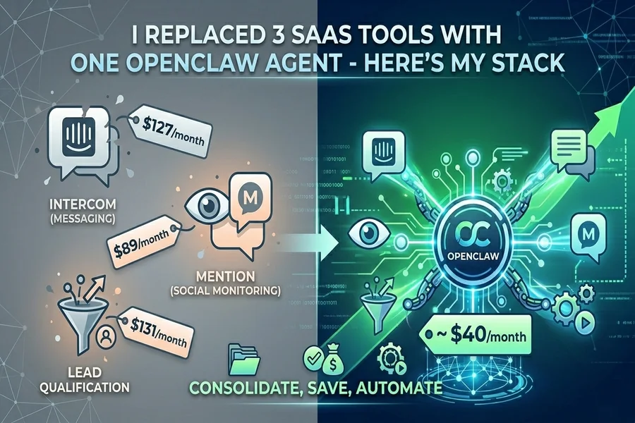 I Replaced 3 SaaS Tools With One OpenClaw Agent – Here’s My Stack